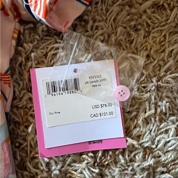 NWT Kate Spade New York Beach Print Pajama Set - Picture 7 of 8